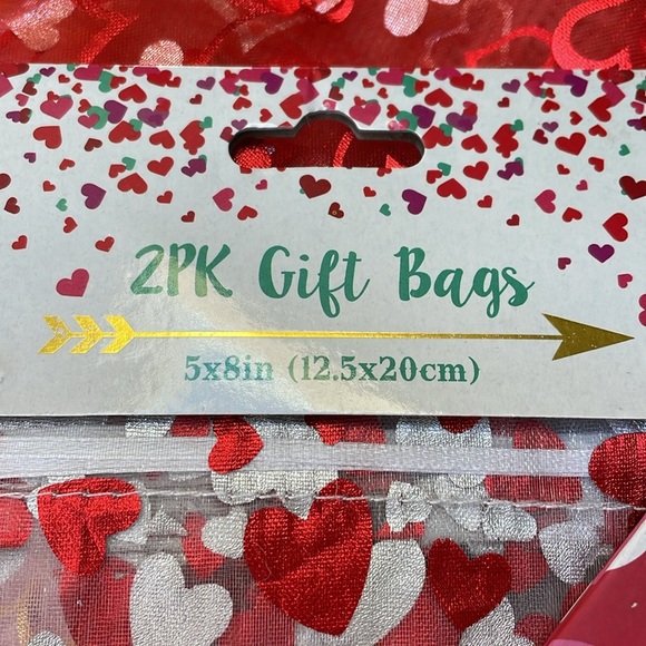NWT Valentines Day gift bags 11 total 8 are see through mesh bags w/ drawstrings - Picture 2 of 7